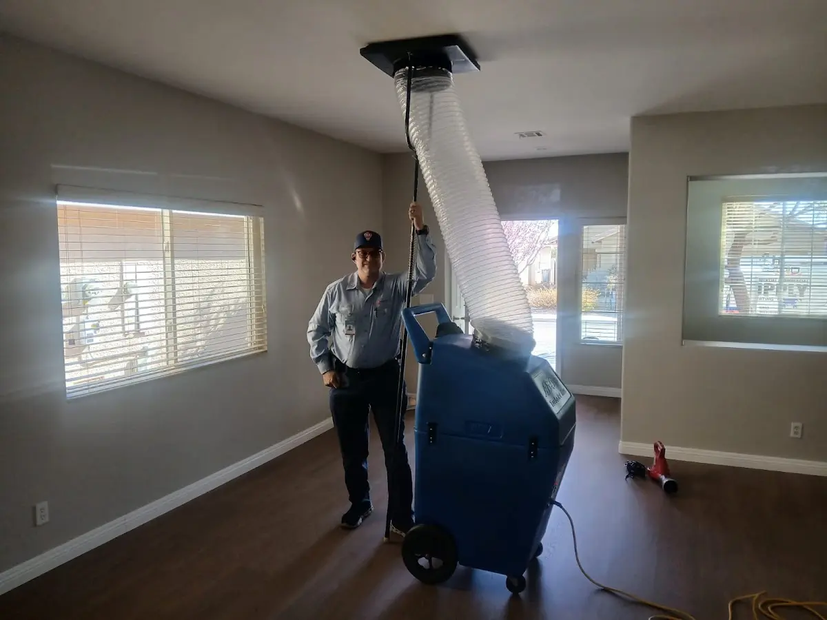 Professional Dryer Vent Cleaning work inside a Tiffin home